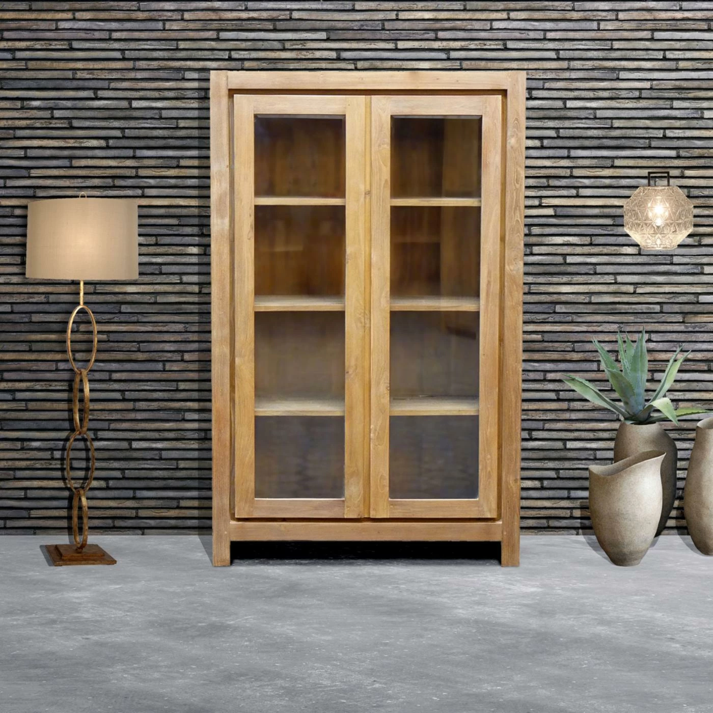 New π Chic Teak Solo Barrister Bookcase β - Image 4