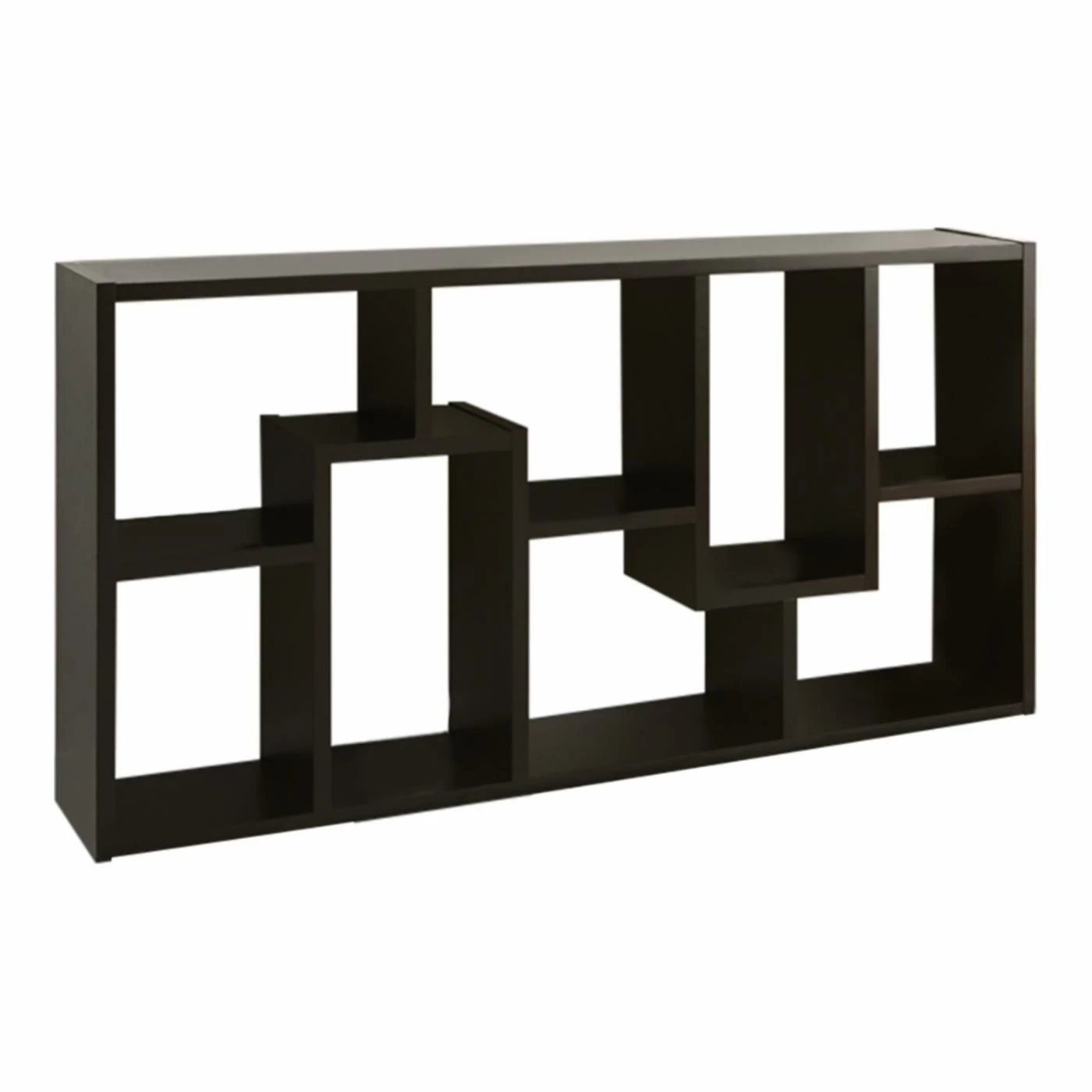 Deals π Decorative Furniture Of America Verena Contoured Leveled Display Cabinet/ Bookcase - Black π - Image 4