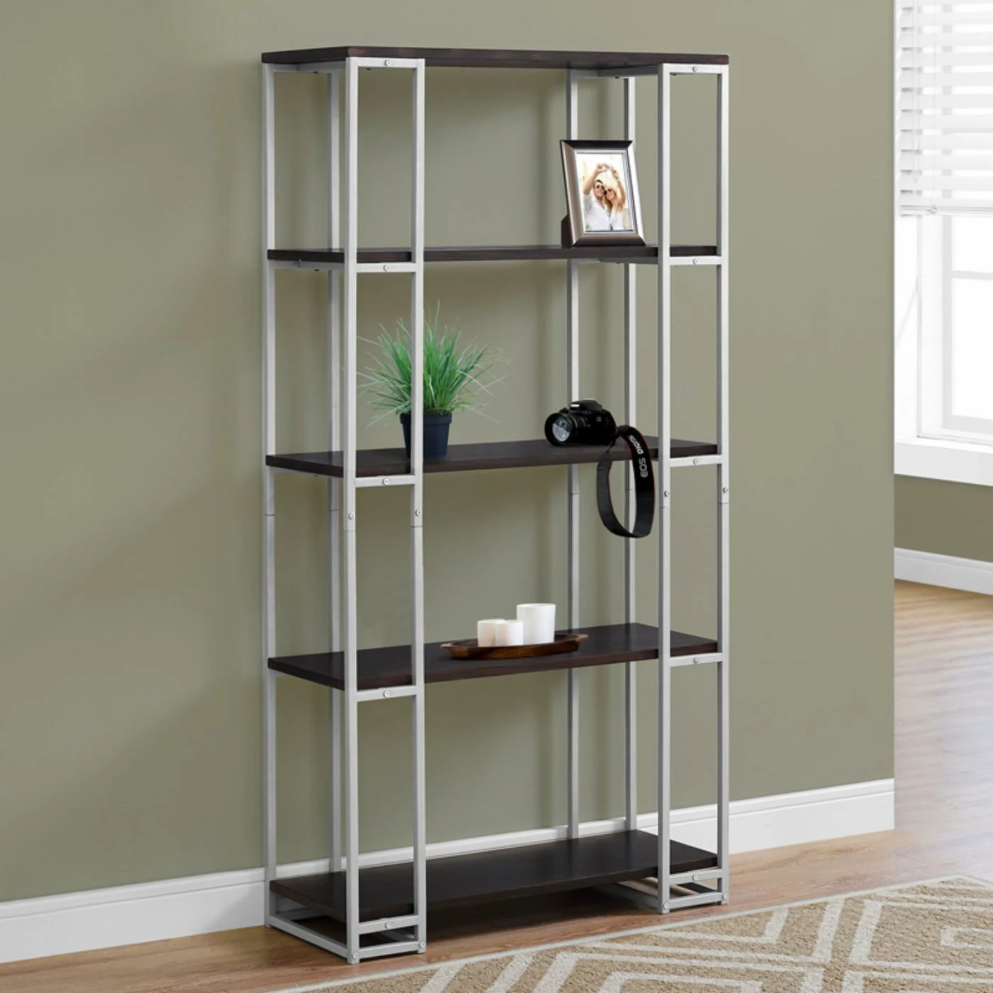 Outlet π Monarch Specialties 32 In. Decorative Bookcase π - Image 4