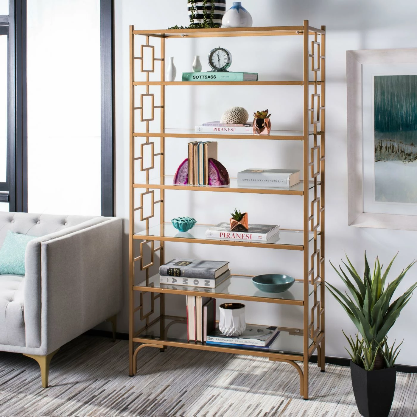 Promo π₯° Decorative Safavieh Brooklyn 7 Tier Etagere π - Image 4