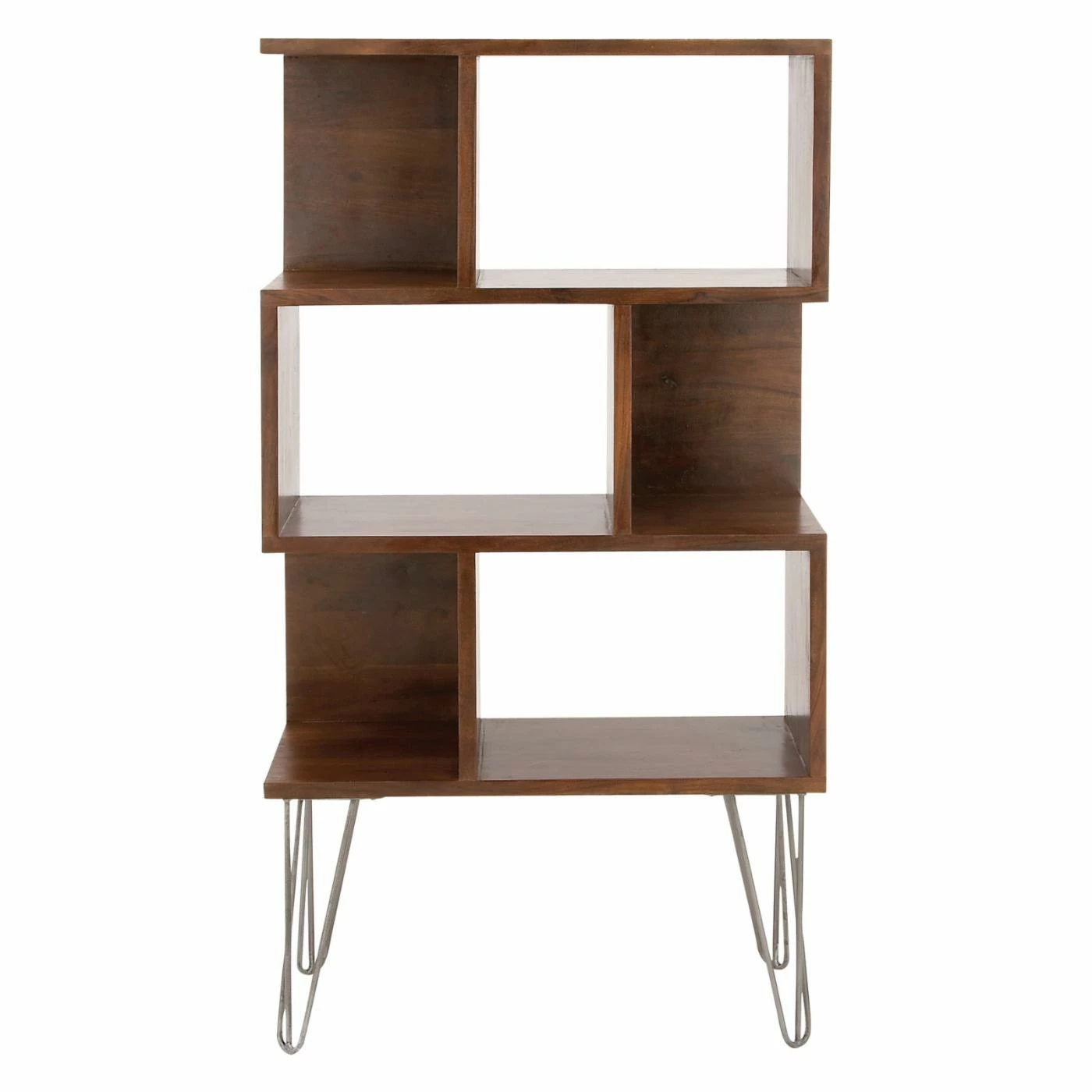 New β DecMode Decorative Wood And Iron Bookcase π - Image 4