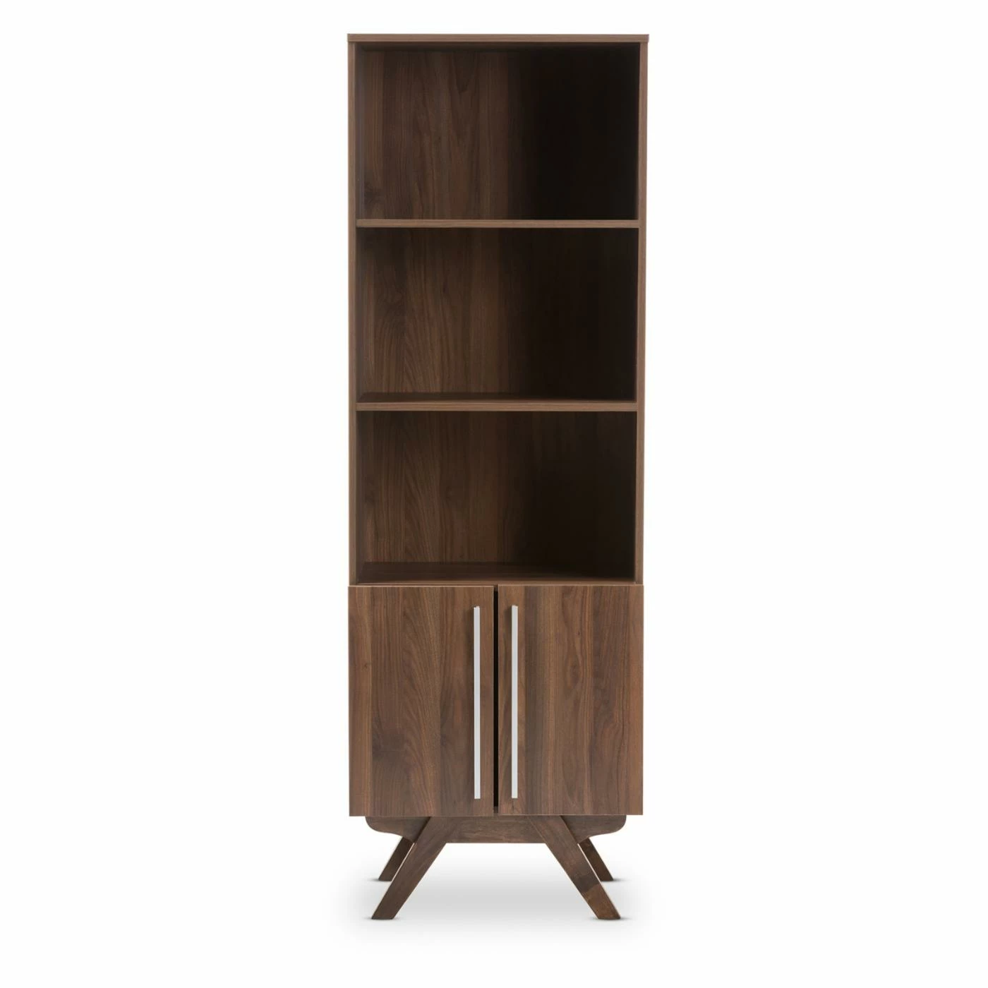 Hot Sale β€οΈ Decorative Baxton Studio Ashfield Mid-Century Modern Wood Bookcase π₯ - Image 4