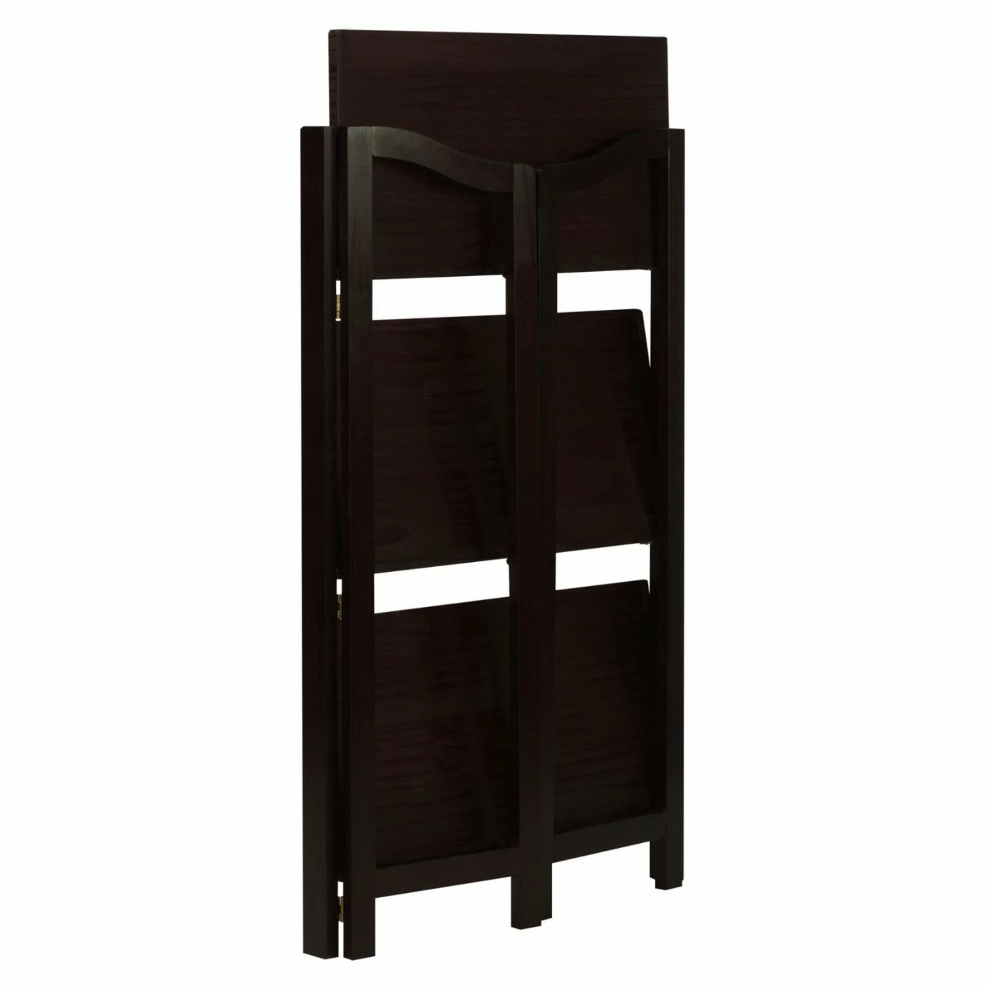 Outlet β Casual Home Decorative Stratford 3-Shelf Folding Bookcase - Espresso π€© - Image 4