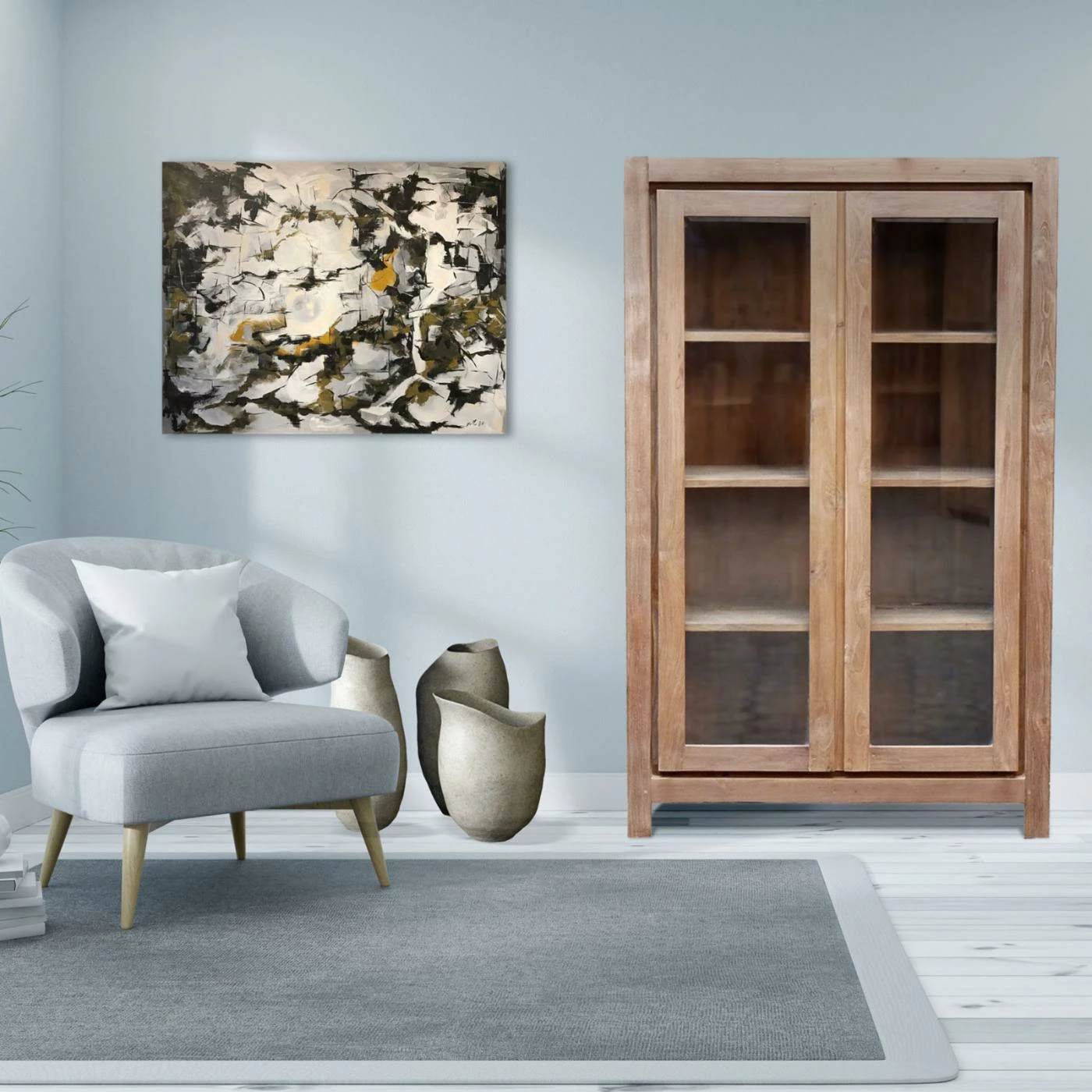 New π Chic Teak Solo Barrister Bookcase β - Image 6