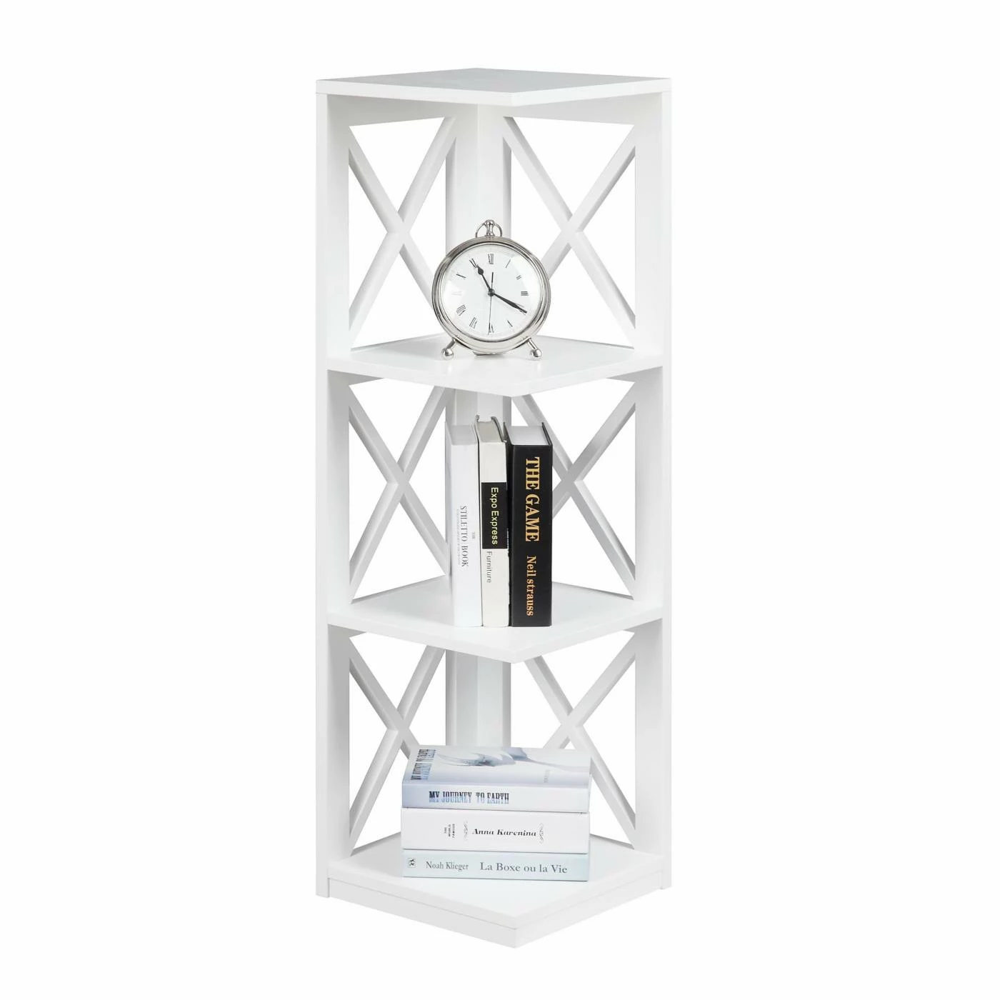 Best Pirce ⭐ Convenience Concepts Oxford 3 Tier Corner Bookcase ⌛ - Image 6