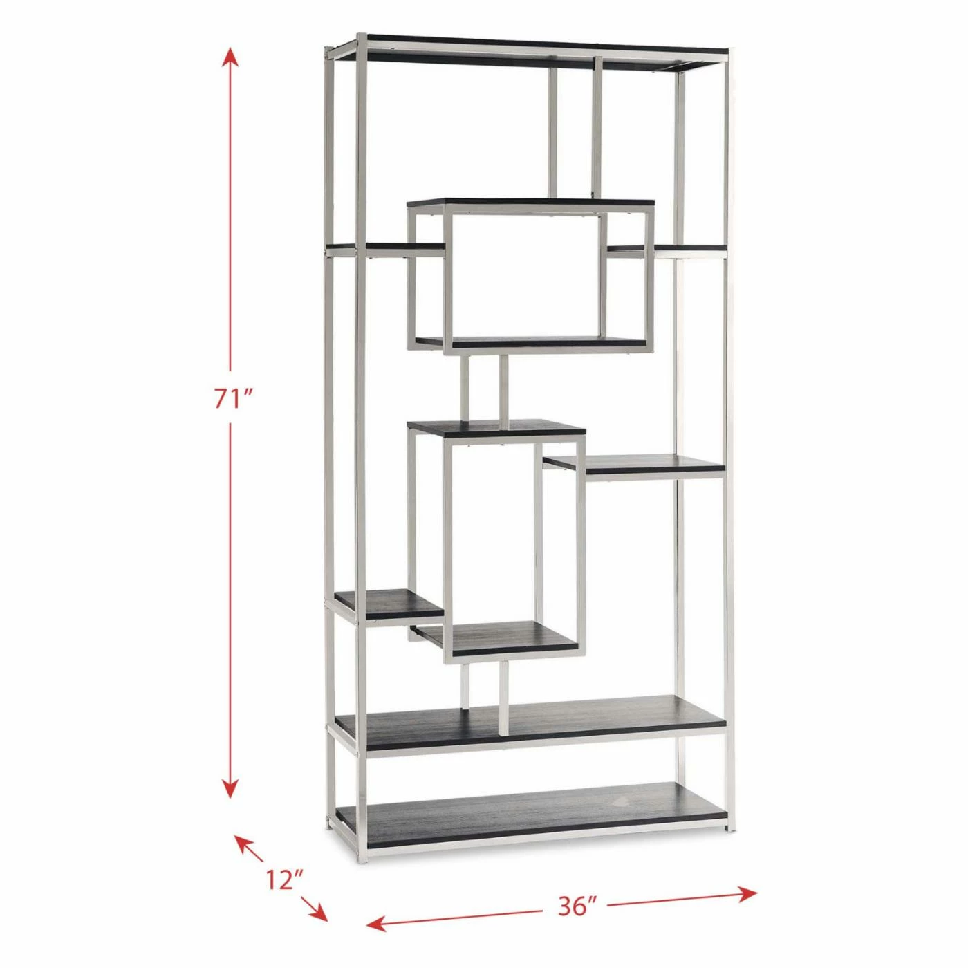 Coupon β Picket House Furnishings Harper Decorative Cube Bookshelf - Chrome/Black π - Image 6