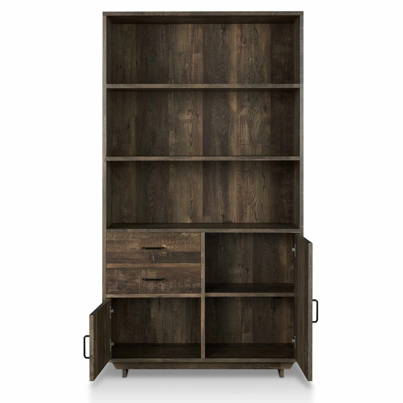 Outlet π― Standard HN Home Durant Modern Farmhouse Bookcase With Cabinets π― - Image 6