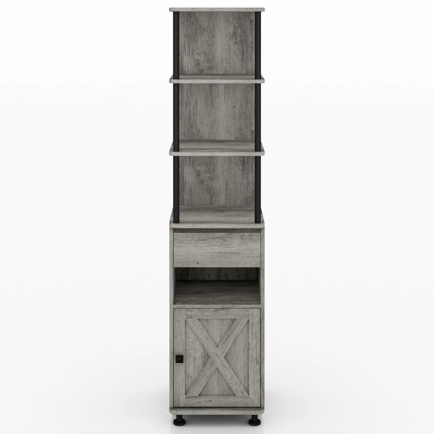 Outlet π Library & Wall Furniture Of America Valmy 72 In. Bookcase Tower β¨ - Image 6