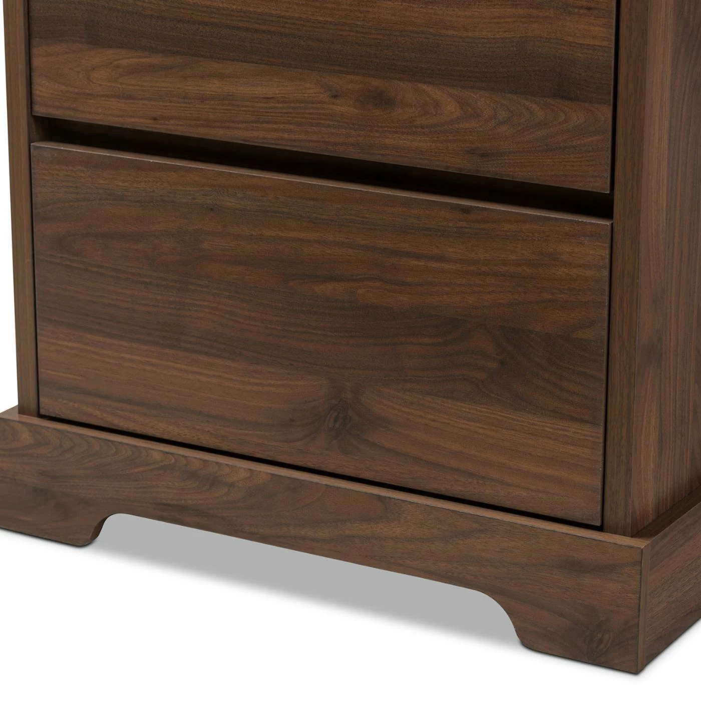 Hot Sale π― Standard HN Home Tacoma Transitional Walnut Brown Finished Wood 2 Drawer Bookcase π₯ - Image 6