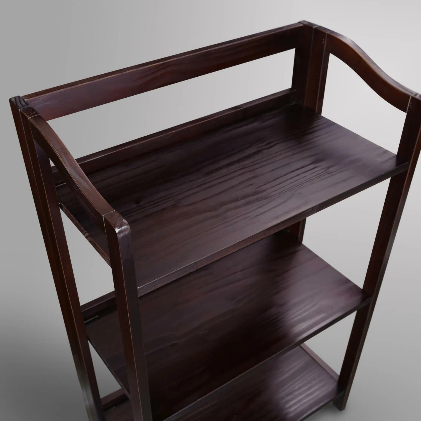 Outlet β Casual Home Decorative Stratford 3-Shelf Folding Bookcase - Espresso π€© - Image 6