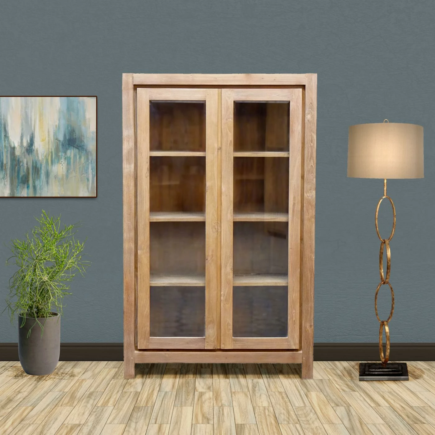 New π Chic Teak Solo Barrister Bookcase β - Image 7