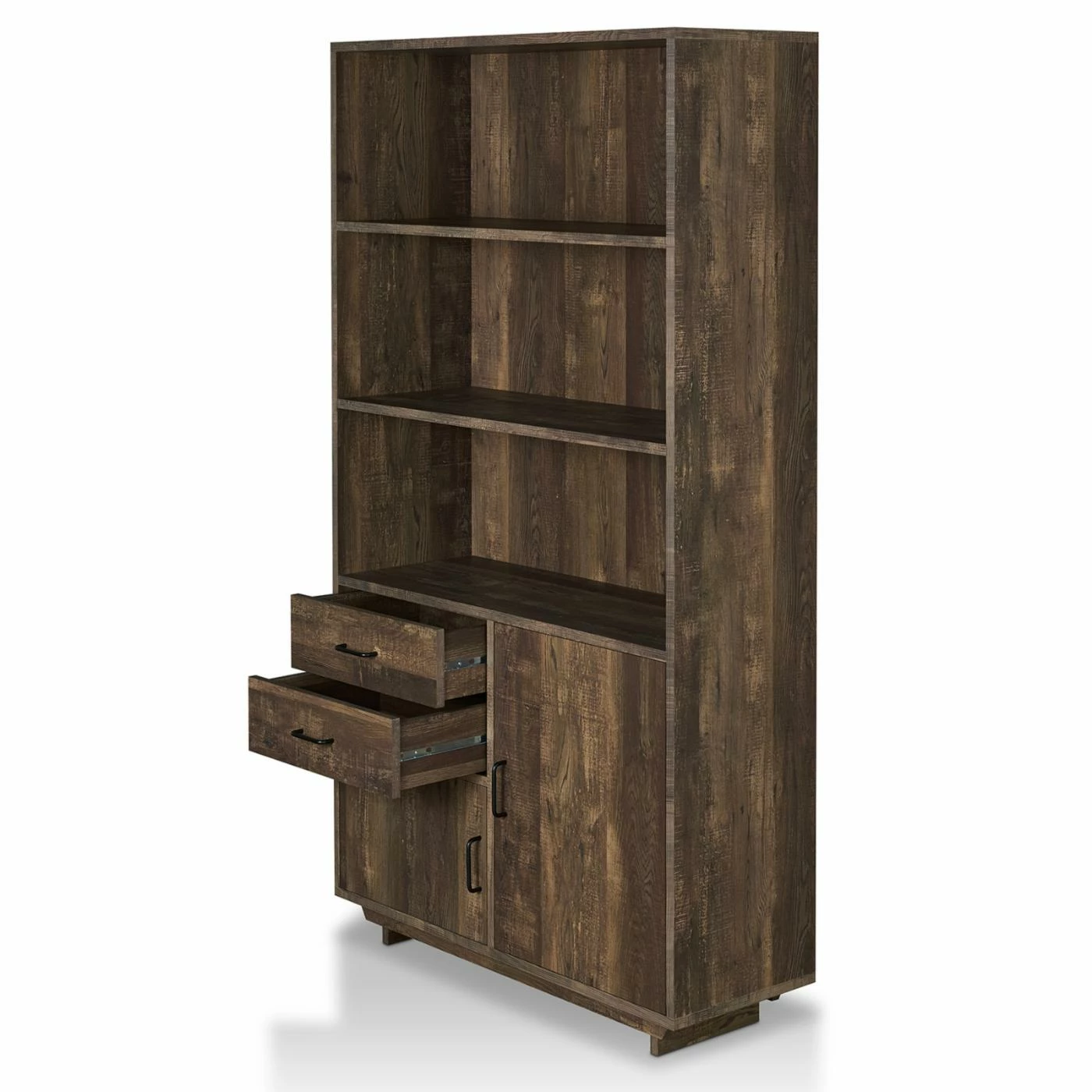 Outlet π― Standard HN Home Durant Modern Farmhouse Bookcase With Cabinets π― - Image 7