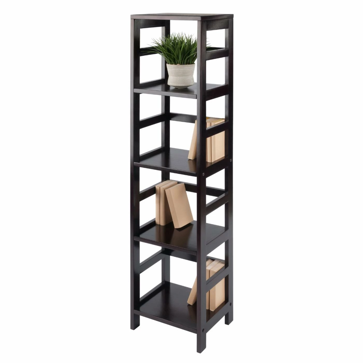 New π Standard Winsome Leo 4-Tier Narrow Wood Bookcase π - Image 7