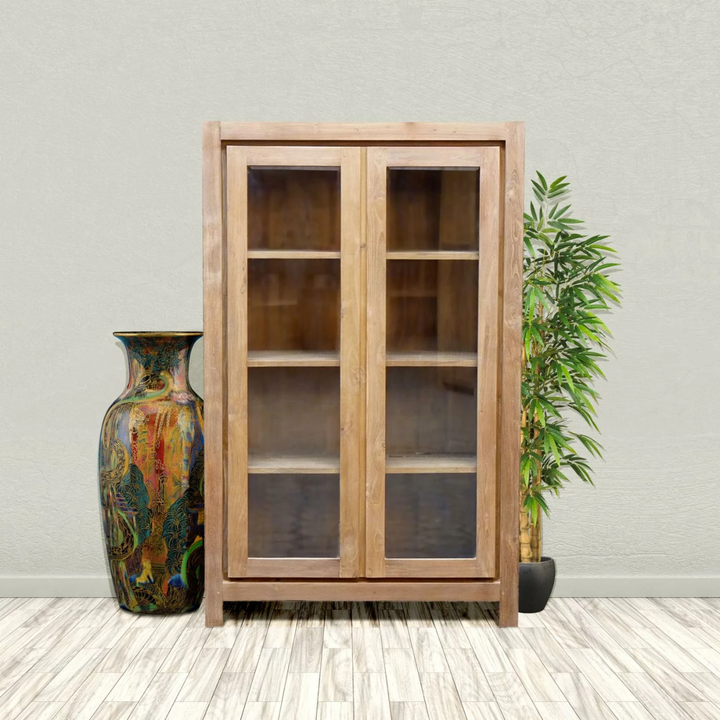 New π Chic Teak Solo Barrister Bookcase β - Image 8