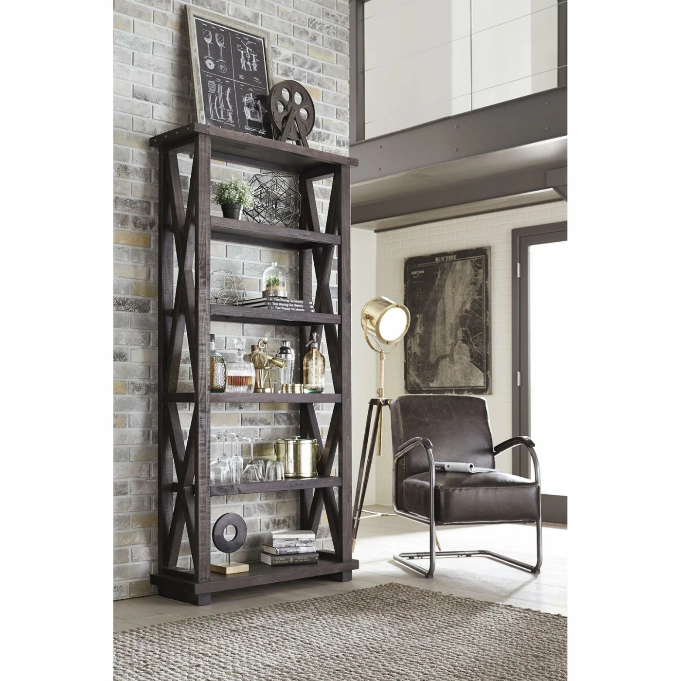 Flash Sale π Modus Yosemite Open Back Decorative Bookshelf - Cafe π - Image 8