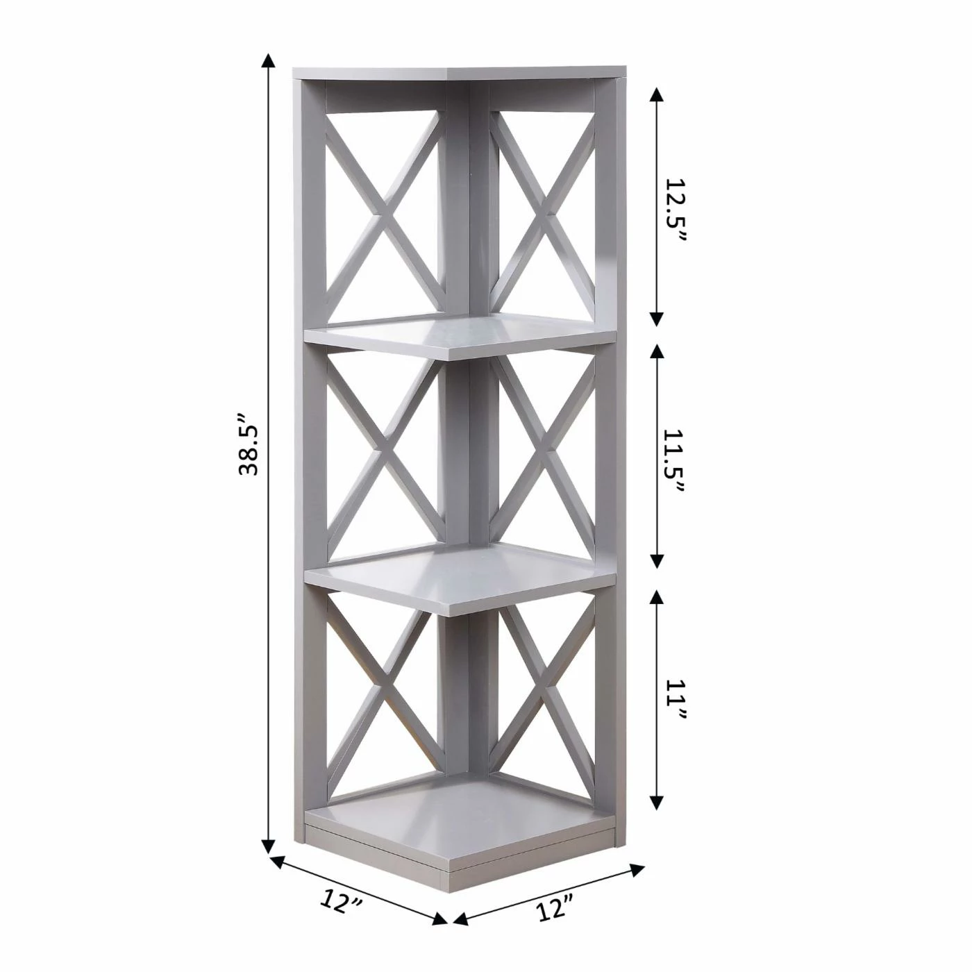 Best Pirce ⭐ Convenience Concepts Oxford 3 Tier Corner Bookcase ⌛ - Image 10