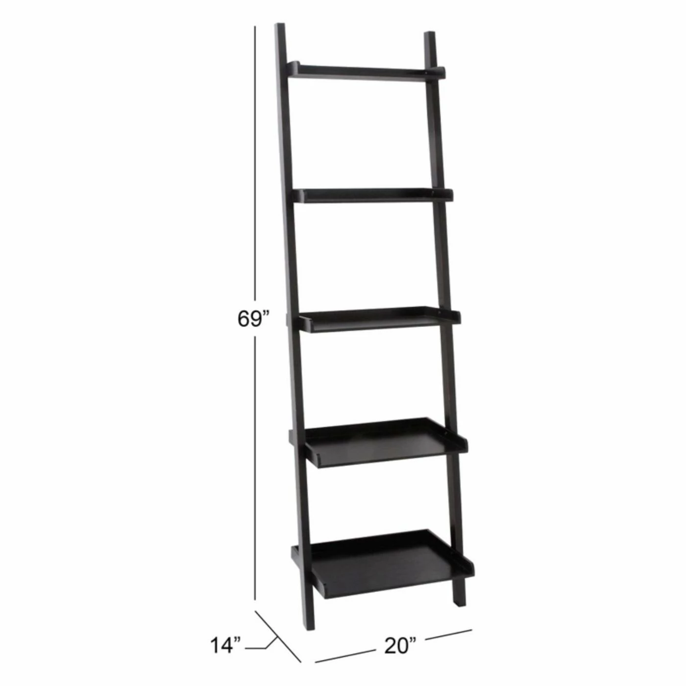 Wholesale β¨ Leaning & Ladder DecMode Wood Leaning Shelf - 20W X 69H In. π€© - Image 5