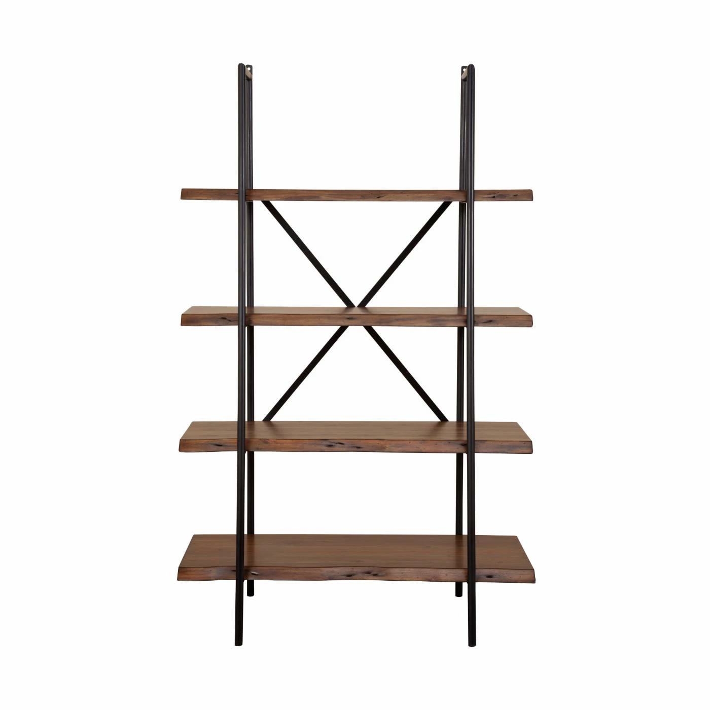 Deals π Leaning & Ladder Alpine Furniture Live Edge 4 Shelf Bookshelf π - Image 3