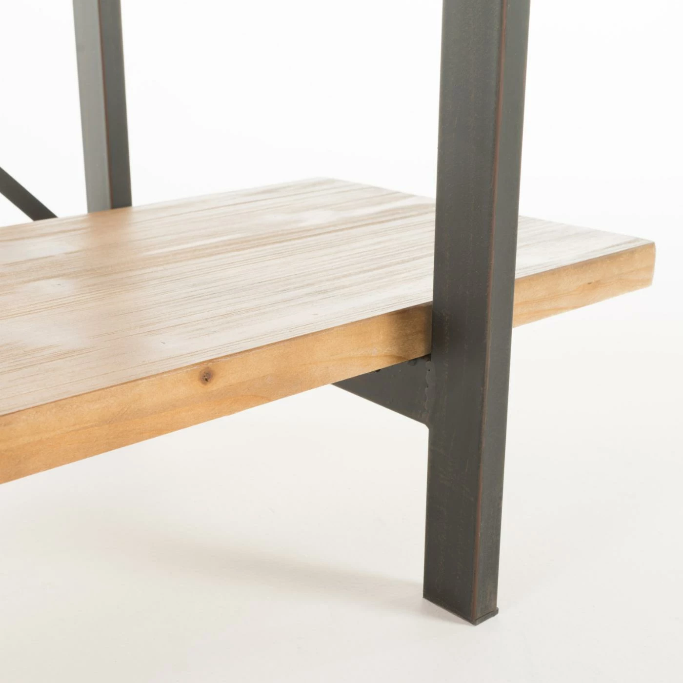 Best Sale π― Best Selling Home Decorative Wessly Antique Firwood And Iron Bookcase βοΈ - Image 3