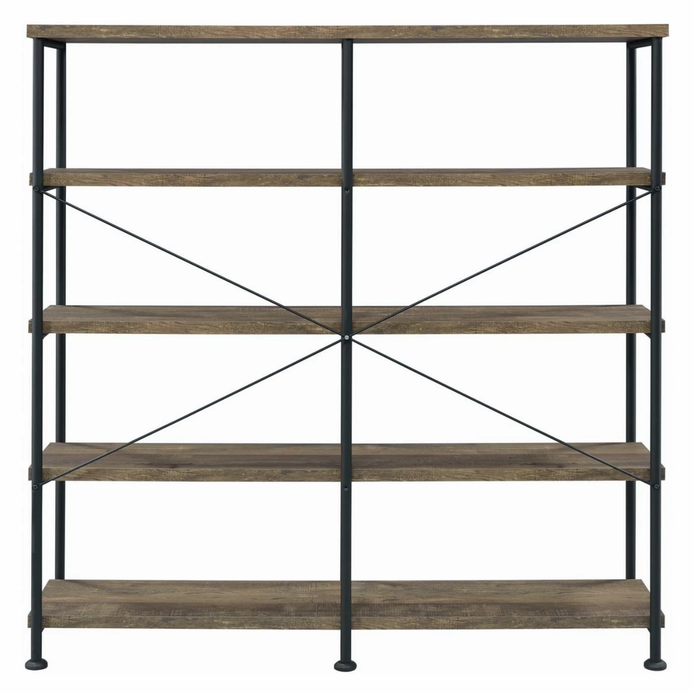 Top 10 π Coaster Furniture Analiese Rustic Industrial Double Decorative Bookcase - Rustic Oak π - Image 3