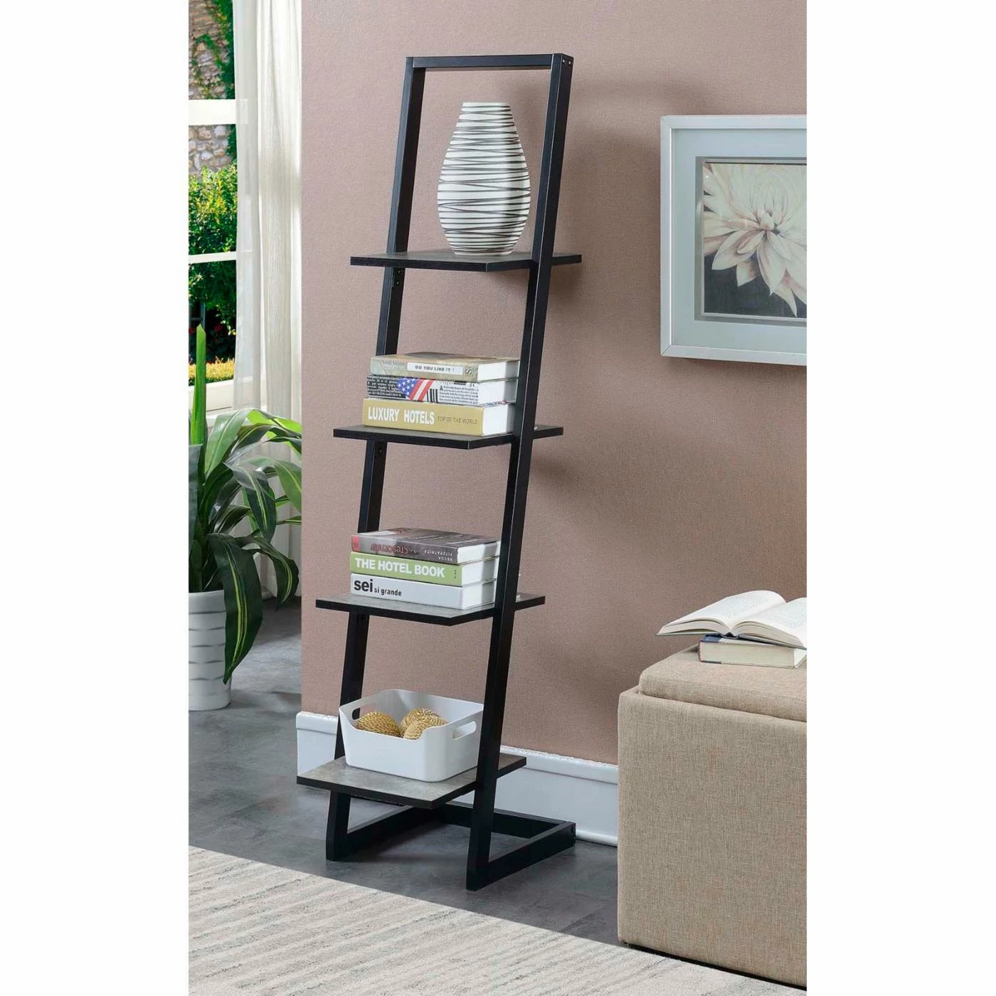 Promo π Leaning & Ladder Convenience Concepts Designs2Go 4 Tier Ladder Bookshelf π€© - Image 3