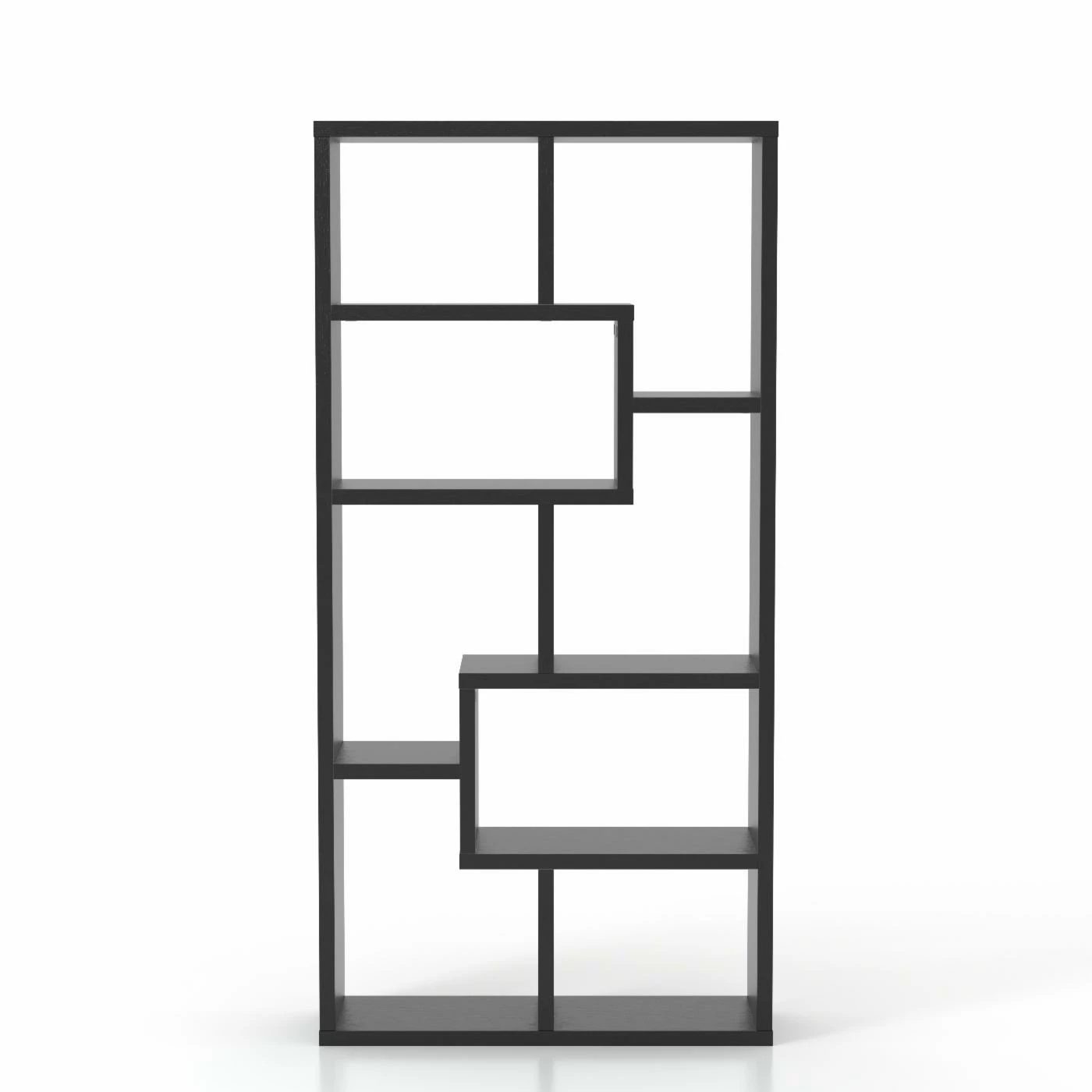 Deals π Decorative Furniture Of America Verena Contoured Leveled Display Cabinet/ Bookcase - Black π - Image 3