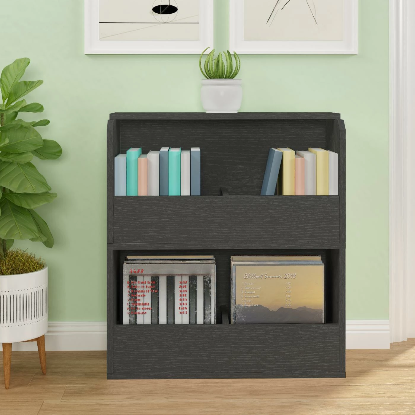 Deals π Decorative Way Basics Vinyl Record Shelf And Bookshelf β¨ - Image 3