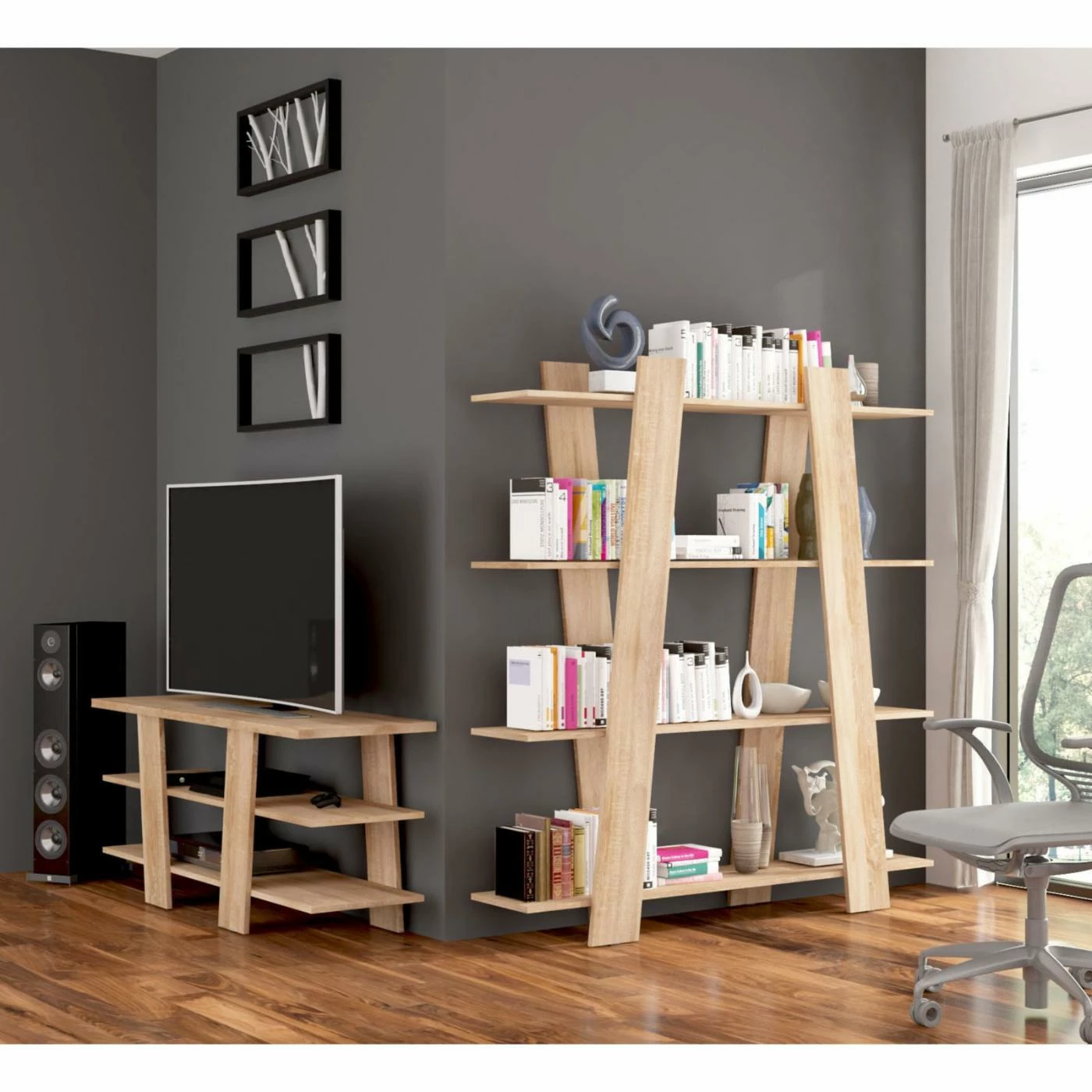 Cheap π Standard Furniture.Agency Via 4 Tier Ladder Bookshelf π₯° - Image 3