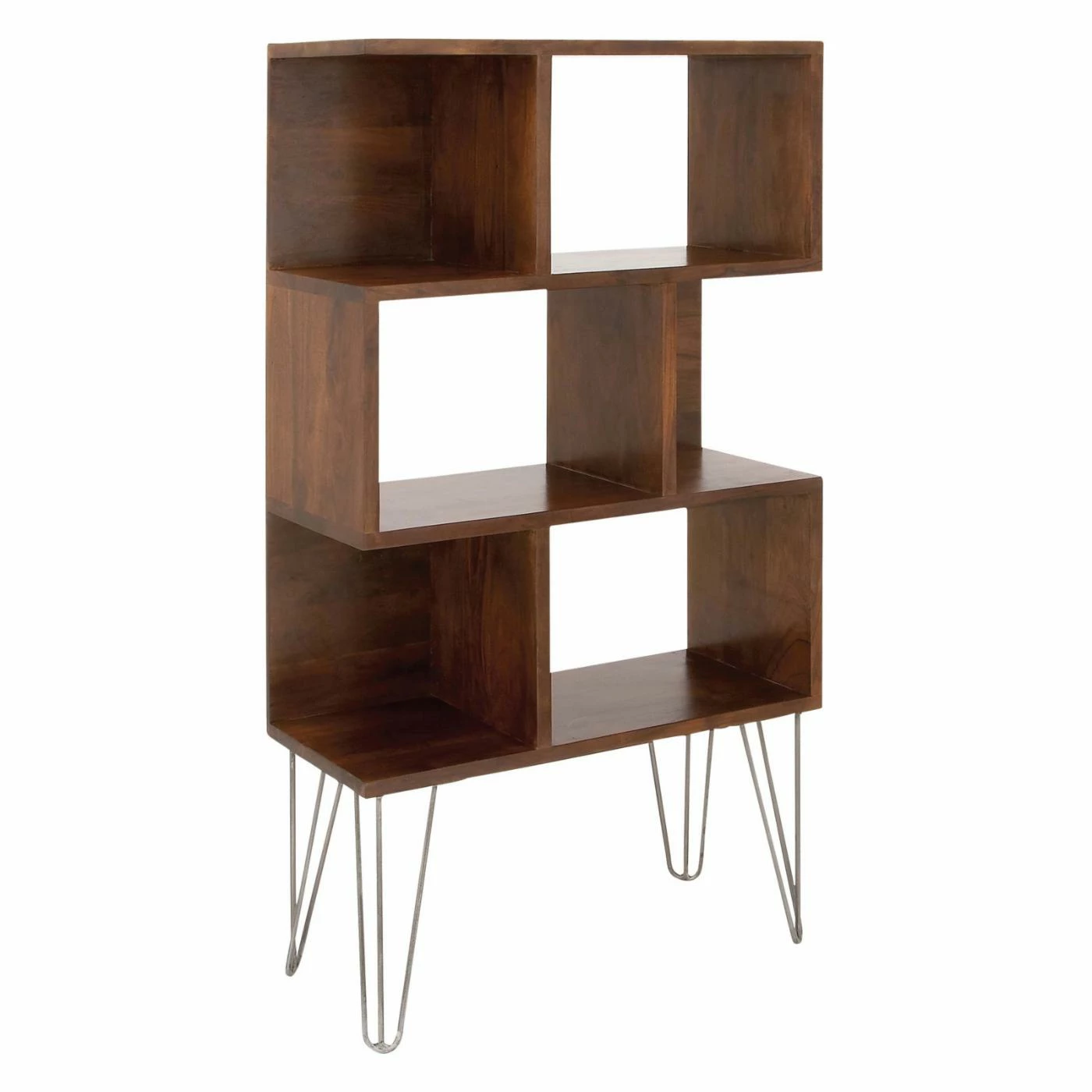 New β DecMode Decorative Wood And Iron Bookcase π - Image 3