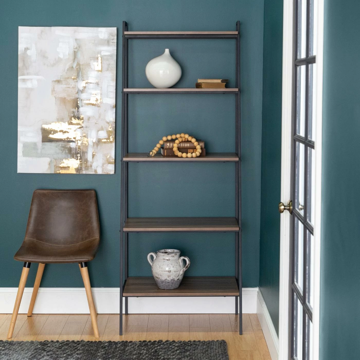 Cheap π Leaning & Ladder Manor Park Urban Industrial Ladder Bookcase π₯° - Image 3