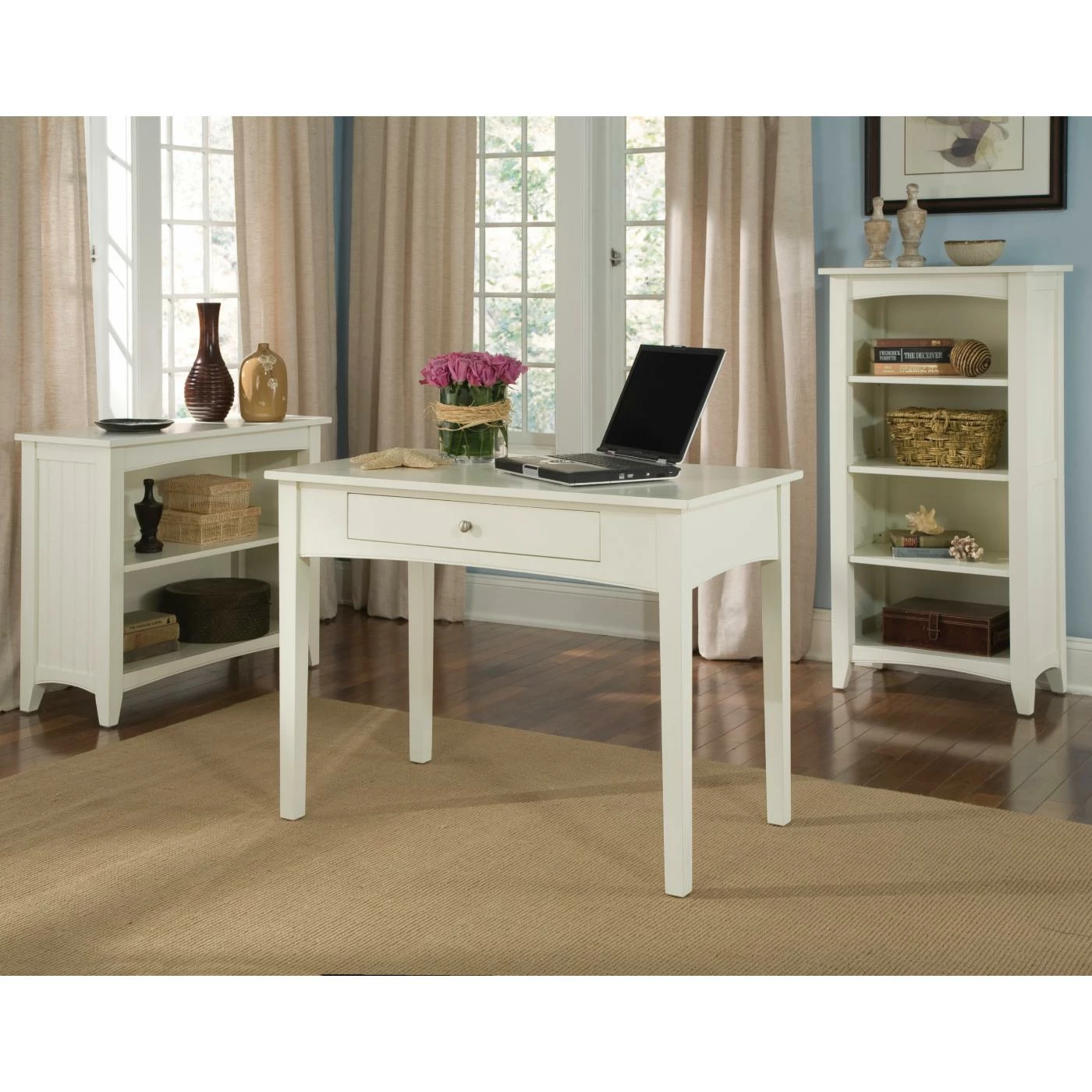 Outlet π Decorative Alaterre Furniture Shaker Cottage 2-Shelf Bookcase, Ivory π€© - Image 2