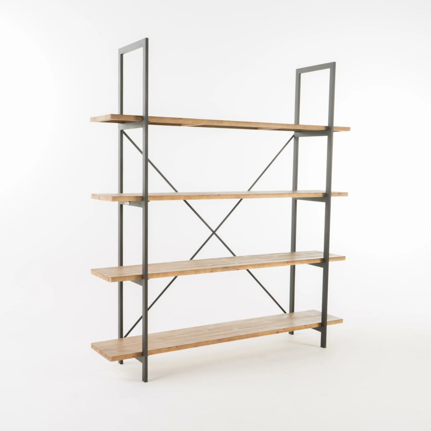 Best Sale π― Best Selling Home Decorative Wessly Antique Firwood And Iron Bookcase βοΈ - Image 2