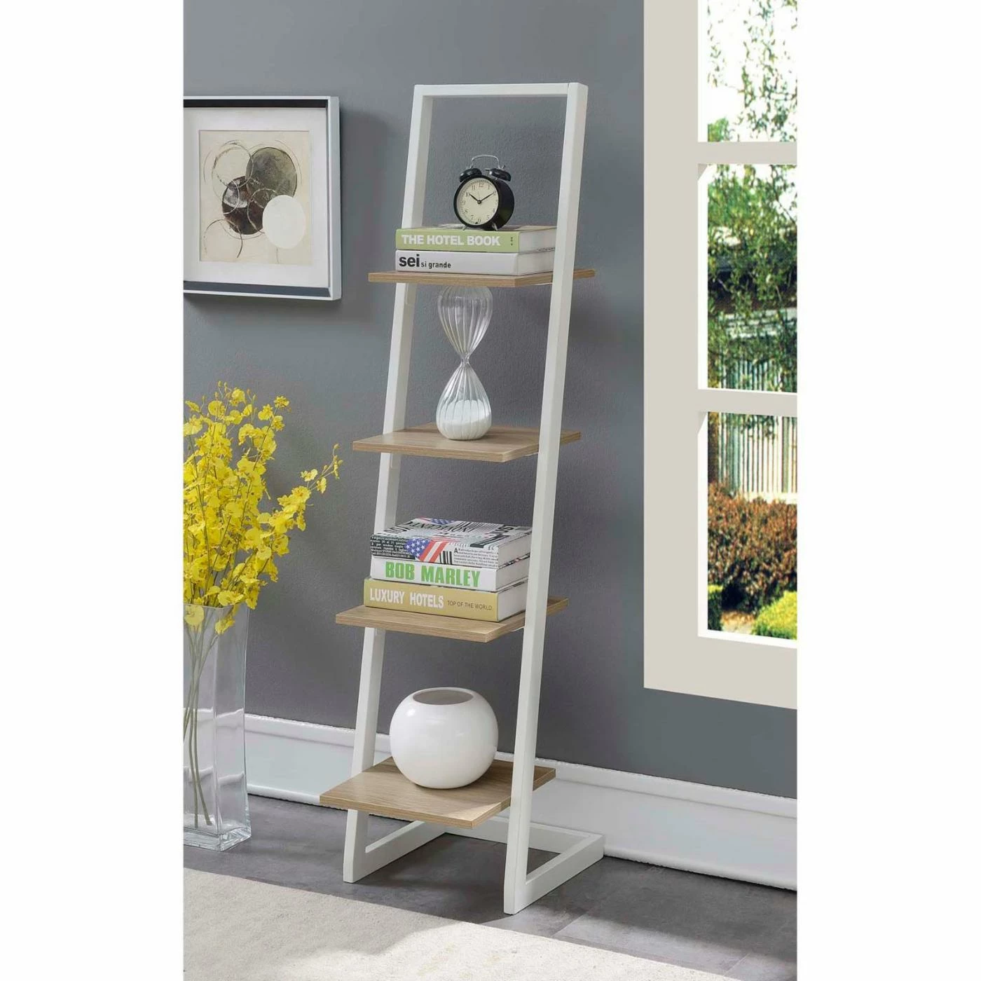 Promo π Leaning & Ladder Convenience Concepts Designs2Go 4 Tier Ladder Bookshelf π€© - Image 2