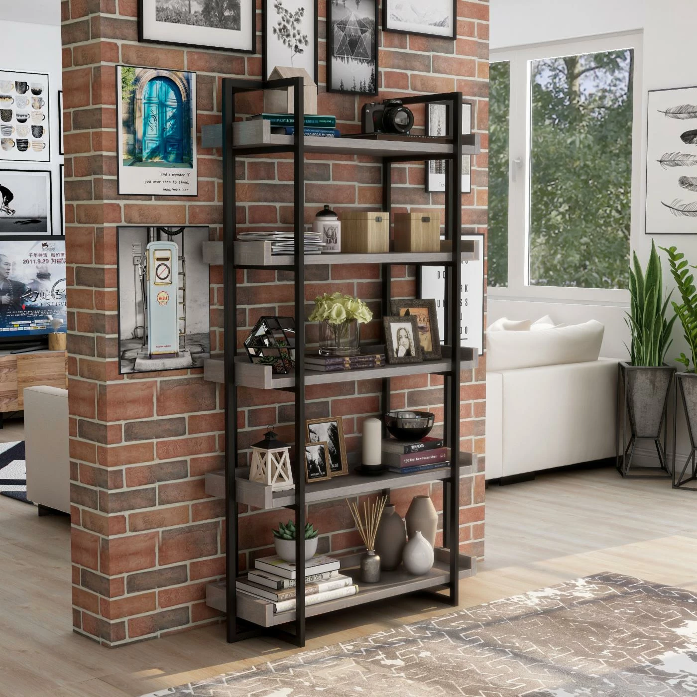 Wholesale π― Standard Furniture Of America Regent 5-Open Shelf Bookcase - Antique Blue π― - Image 2