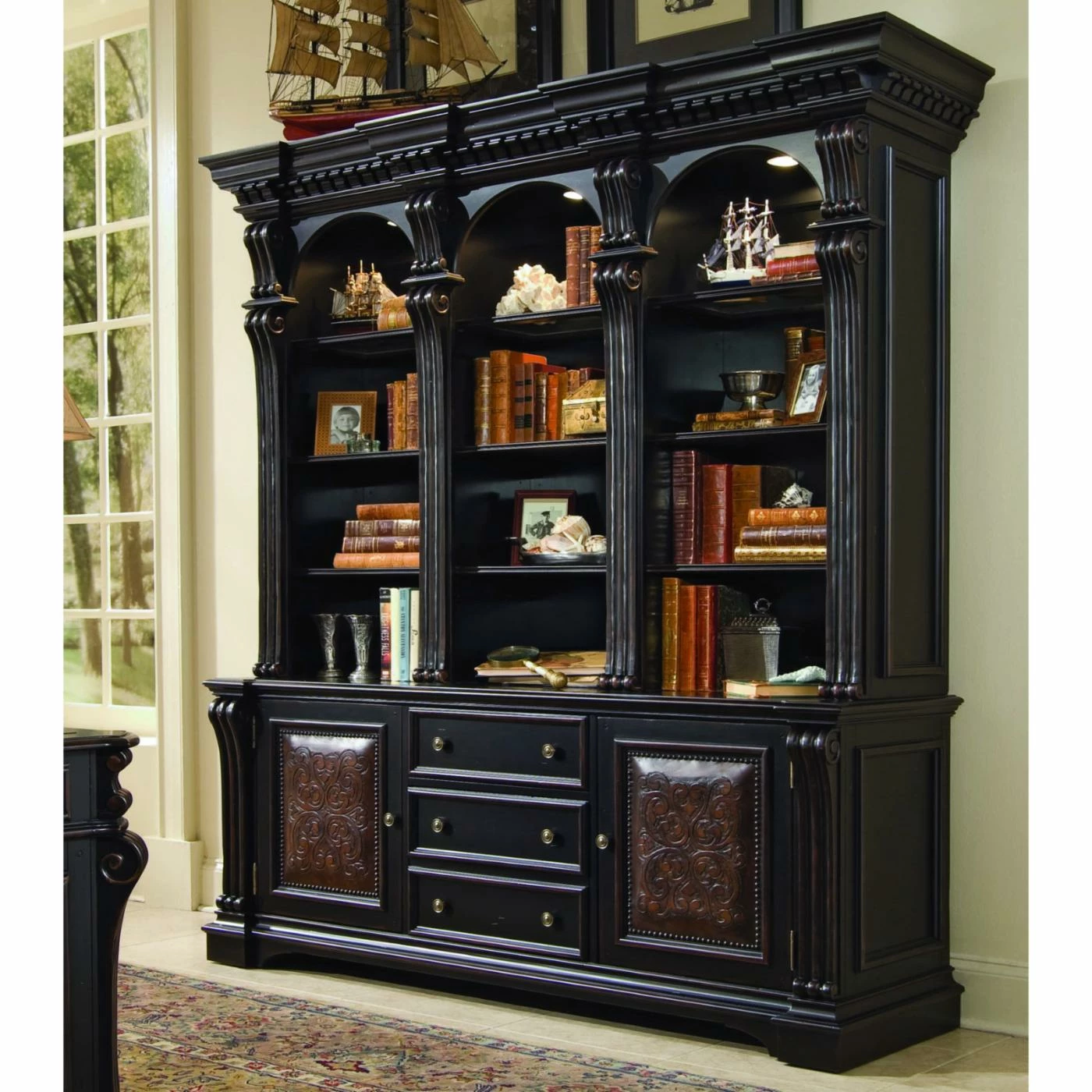 Best Sale π Hooker Furniture Library & Wall Hooker Telluride Wall Bookcase With Storage π€© - Image 2