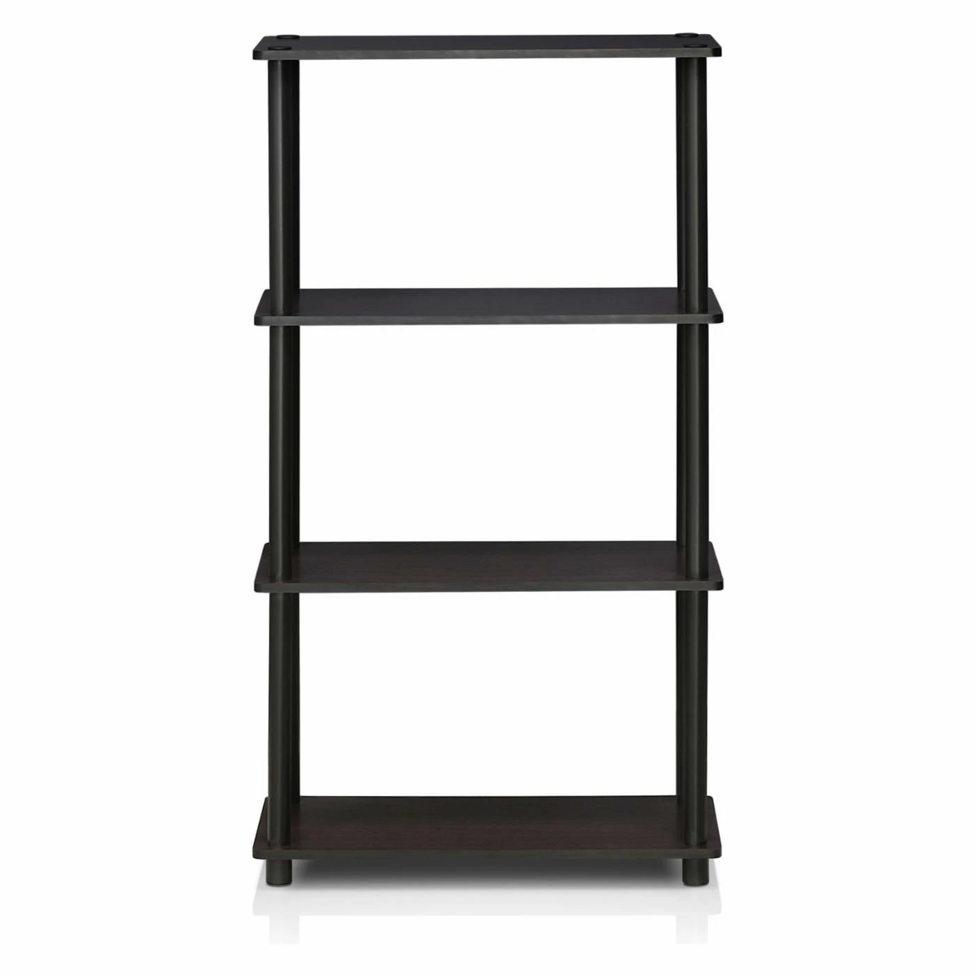 Best Sale π€© Decorative Furinno Turn-N-Tube Open Back Bookcase - Dark Walnut π₯° - Image 2