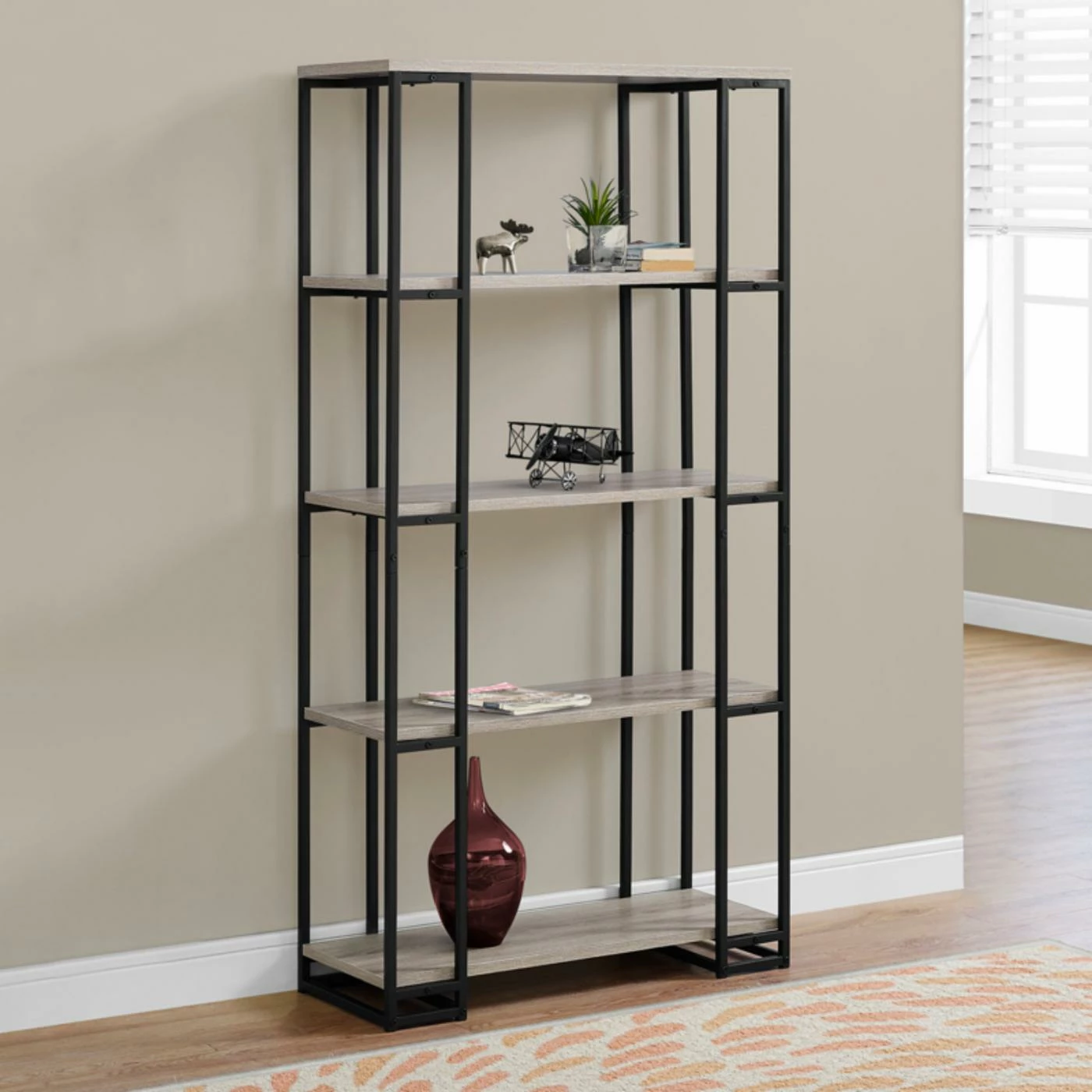 Outlet π Monarch Specialties 32 In. Decorative Bookcase π - Image 2