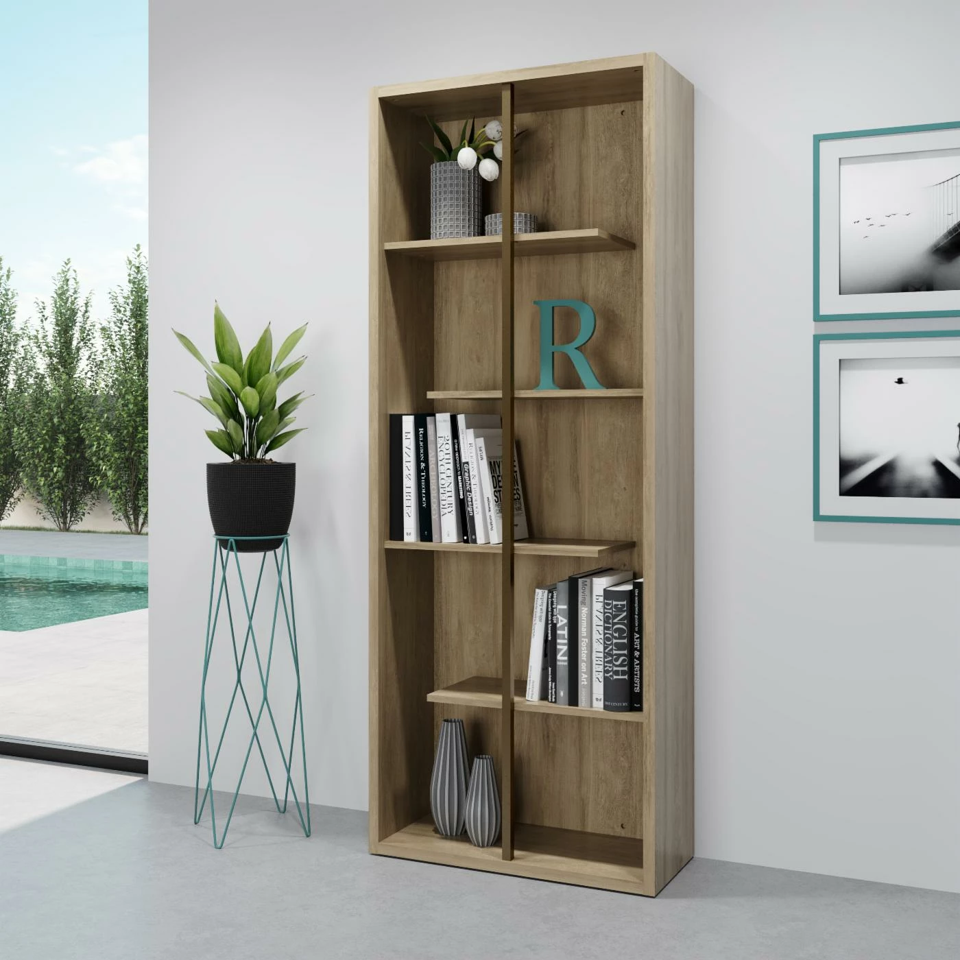Best reviews of π Techni Mobili Standard 5-Tier Wooden Bookcase π - Image 2