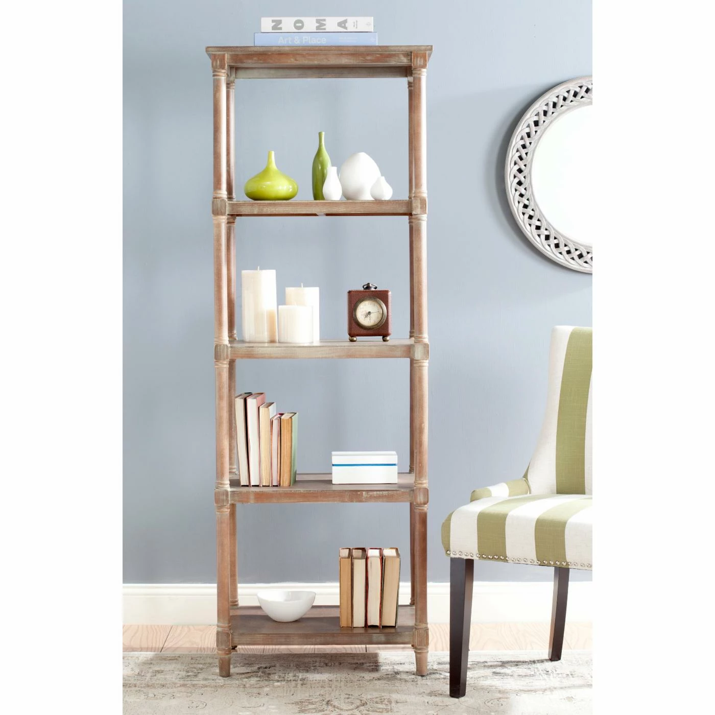 Hot Sale π― Decorative HN Home Winsford Coastal 5 Tier Bookcase π - Image 2