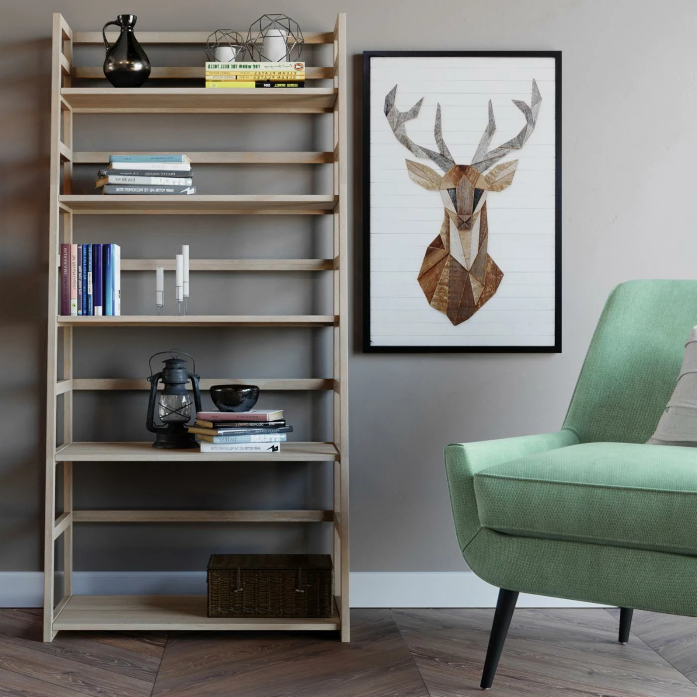Best Sale π Brooklyn & Max Leaning & Ladder Brooklyn + Max Brunswick Solid Wood Ladder Bookcase β - Image 2