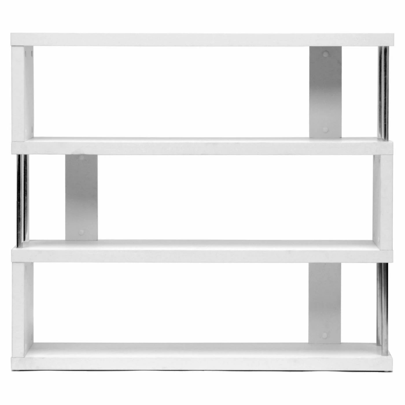 Discount 𧨠Decorative Baxton Studio Barnes 3-Shelf Modern Bookcase - White π― - Image 2