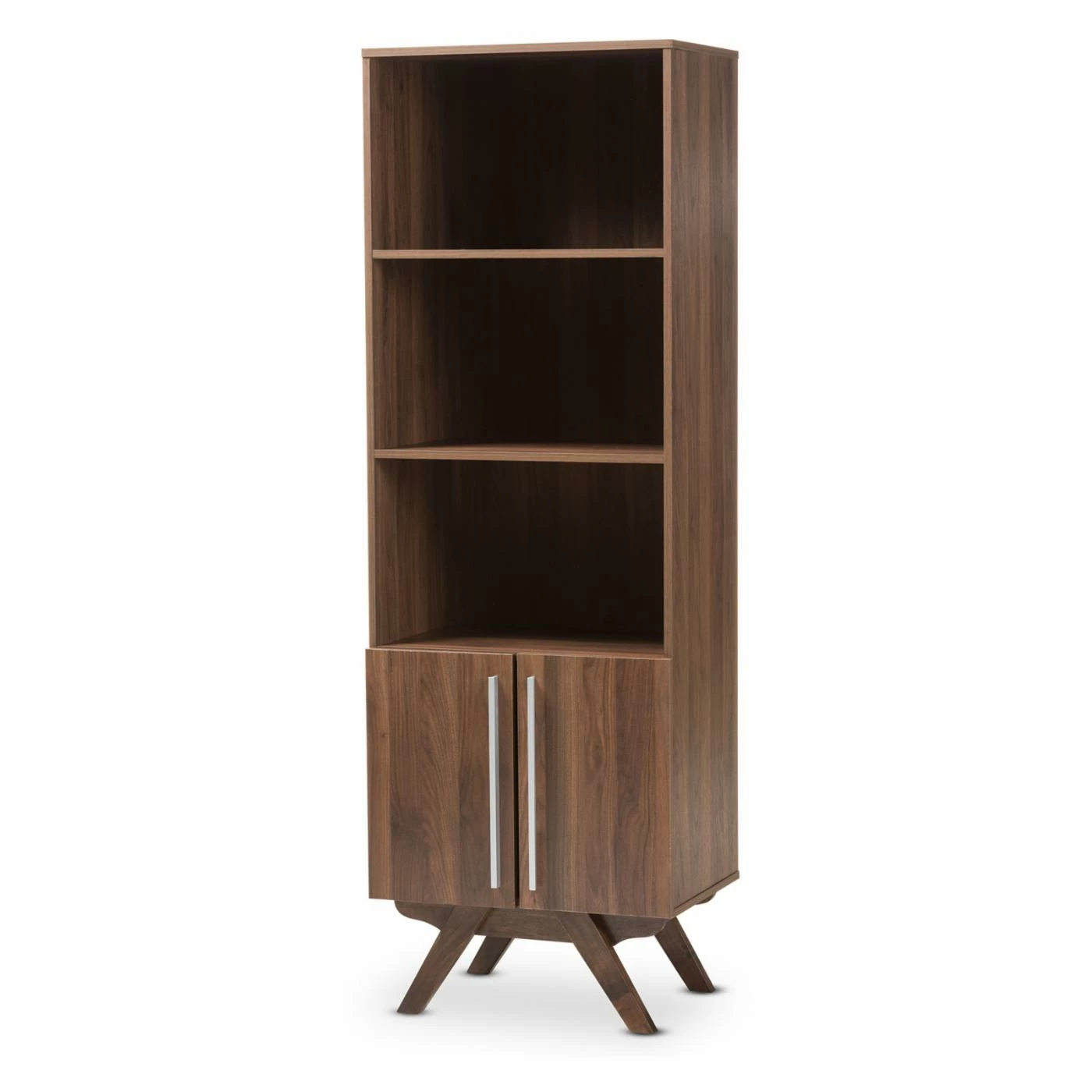 Hot Sale β€οΈ Decorative Baxton Studio Ashfield Mid-Century Modern Wood Bookcase π₯ - Image 2