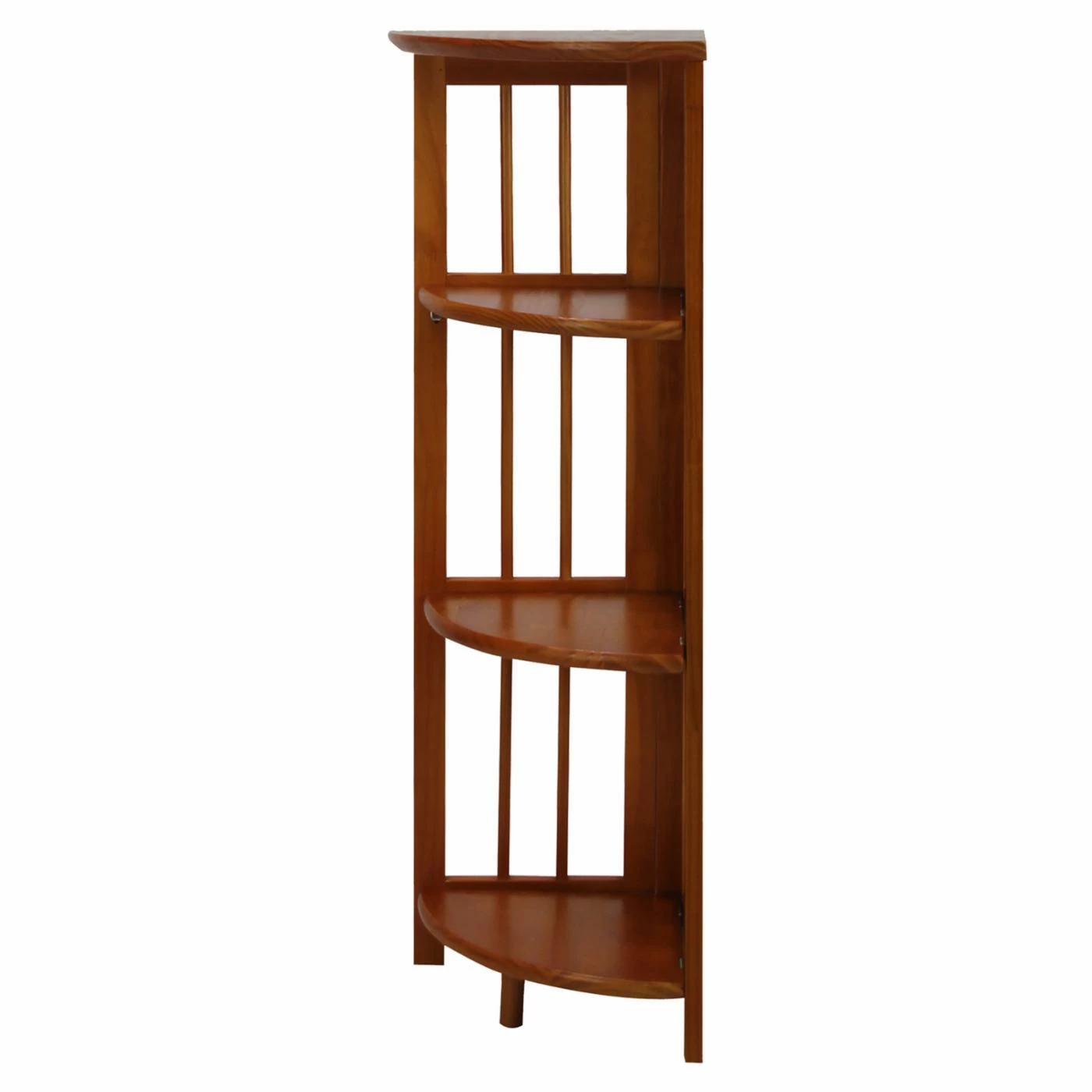 Wholesale π Yu Shan 4 Tier Corner Folding Bookcase - Honey Oak π₯° - Image 2