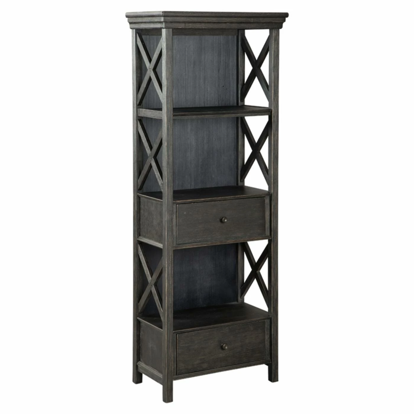 New π Decorative Signature Design By Ashley Tyler Creek Display Cabinet/Bookcase π₯