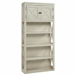 Discount 🛒 Signature Design By Ashley Bolanburg Large Decorative Bookcase With Doors 🥰