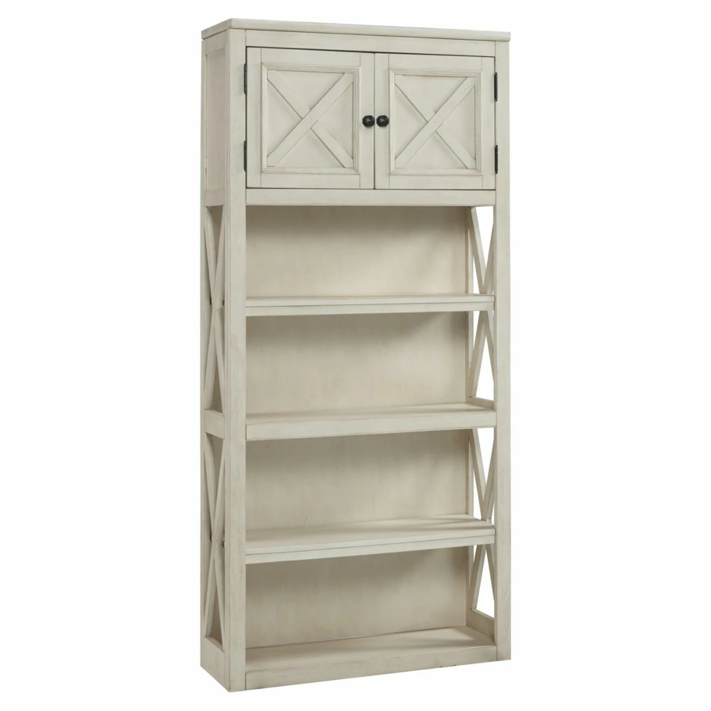 Discount π Signature Design By Ashley Bolanburg Large Decorative Bookcase With Doors π₯°