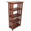 Best Pirce 🔥 Decorative Alaterre Furniture Mission 48 In. 4-Shelf Bookcase, Cherry 🥰