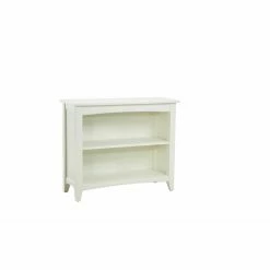 Outlet 😀 Decorative Alaterre Furniture Shaker Cottage 2-Shelf Bookcase, Ivory 🤩