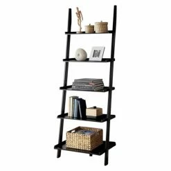 Flash Sale 😍 Leaning & Ladder Benzara Sion Contemporary Ladder Bookcase ❤️