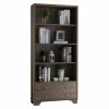Buy 👍 Standard Benzara Wood Display Bookcase With Drawers - Dark Taupe Brown 🎁